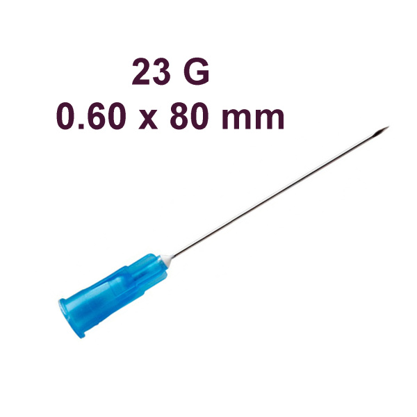 Игла инъекционная одноразовая Berofine 23G (0,60 х 80мм)