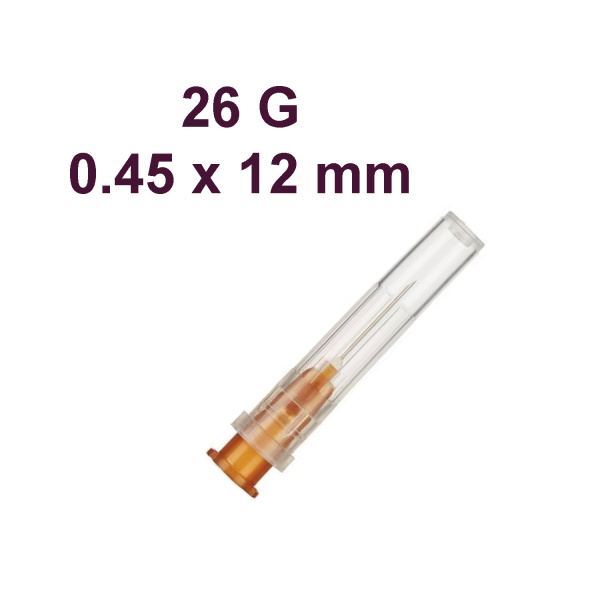 Игла инъекционная одноразовая Berofine 26G (0,45 х 12мм)