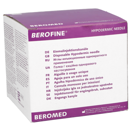 Игла инъекционная одноразовая Berofine 18G (1,2 х 40мм)